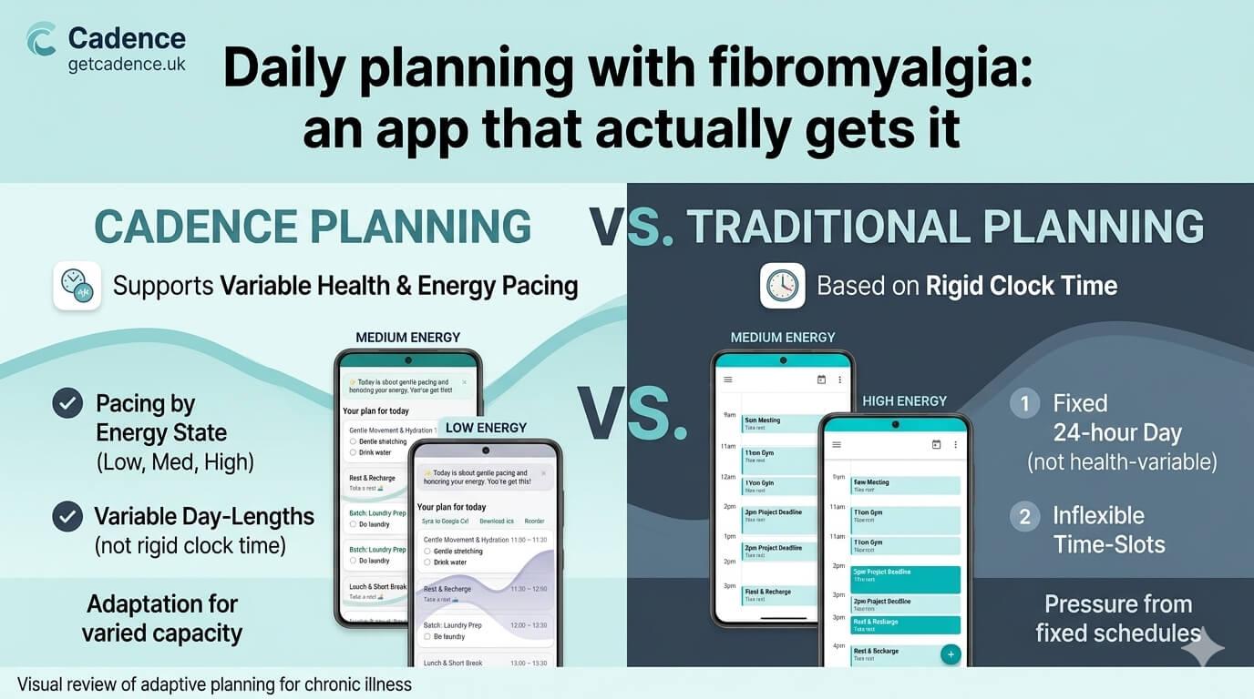 Daily planning with fibromyalgia: an app that actually gets it